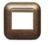 PLATE-1 GANG-2 DEVICE DARK BROWN