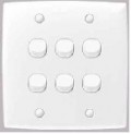6 GANG 1 WAY SWITCH